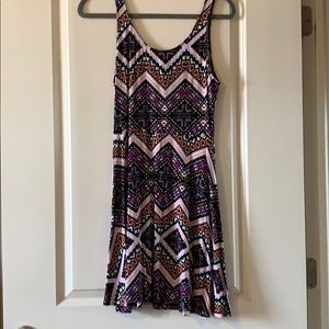 A-line dress with stretch